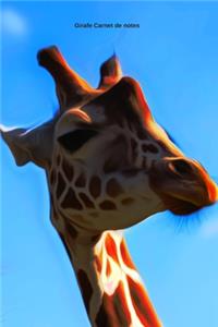 Girafe Carnet de notes: Journal A5 ligné original de 119 pages- Une belle idée de cadeau pour les amoureux des animaux