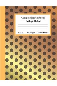 Composition Notebook College Ruled Lined Sheets