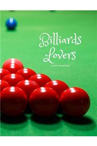 Billiards Lovers 2020 Planner