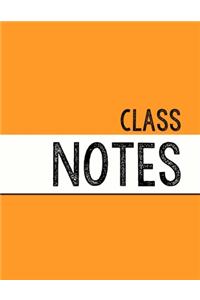 Orange Class Notebook