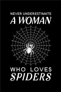 Never Underestimate A Woman Who Loves Spiders