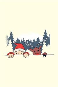 Funny Sweet Christmas - Journal Journal Lined about A5 FORMAT - notepad for school and work. Christmas theme, kids Kids