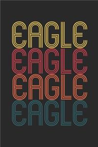 Vintage Eagle Notebook - Retro Eagle Lover Journal - Eagle Lover Gift - Animal Diary