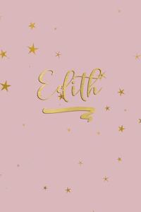 Edith: Personalized Journal to Write In - Rose Gold Line Journal