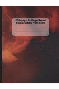 200-Page College Ruled Composition Notebook