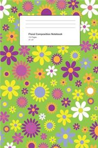 Floral Composition Notebook