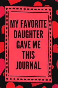 My Favorite Daughter Gave Me This Journal