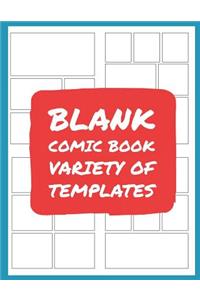 Blank Comic Book Variety of Templates