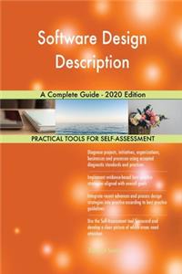 Software Design Description A Complete Guide - 2020 Edition