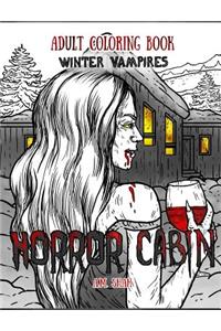 Adult Coloring Book Horror Cabin