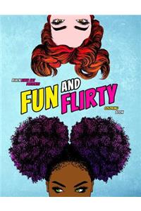 Fun and Flirty Coloring Book: It's All about the Hair!, 50 Coloring Pages, Friendship, Birthday, Christmas Gifts for Girls, Teens, Women, and Adults