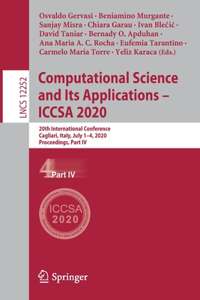 Computational Science and Its Applications – ICCSA 2020