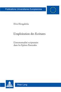 L'Exploitation Des Ecritures