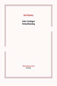 Sales Catalogue / Verkaufskatalog