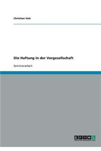 Haftung in der Vorgesellschaft