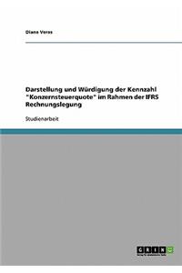 Darstellung und Würdigung der Kennzahl 