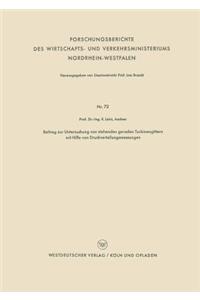 Beitrag Zur Untersuchung Von Stehenden Geraden Turbinengittern Mit Hilfe Von Druckverteilungsmessungen