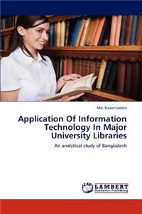 Application Of Information Technology In Major University Libraries