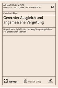 Gerechter Ausgleich Und Angemessene Vergutung