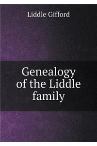 Genealogy of the Liddle Family