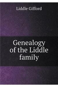 Genealogy of the Liddle Family