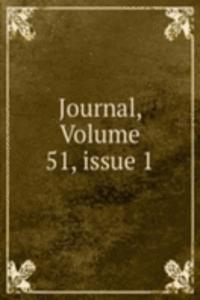 Journal, Volume 51, issue 1
