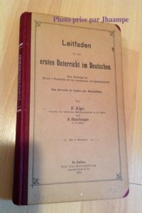Leitfaden fur den ersten Unterricht im Deutschen