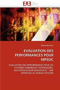 Evaluation Des Performances Pour Mpsoc