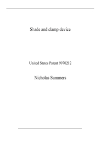 Shade and clamp device