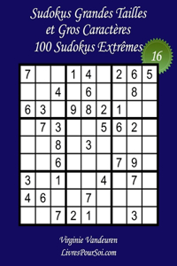 Sudokus Grandes Tailles et Gros Caractères - Niveau Extrême - N°16