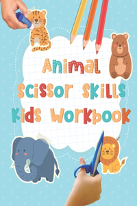 Animal Scissor Skills Kids Workbook