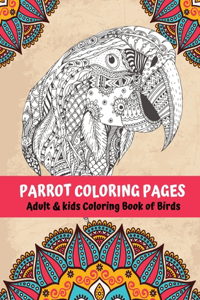 Parrot Coloring Pages