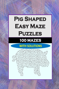 Pig Shaped Easy Maze Puzzles