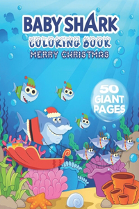 Baby Shark Christmas Coloring Book