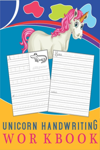 unicorn handwriting workbook