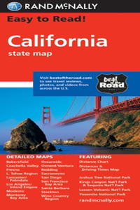 Rand McNally Easy to Read! Calfornia State Map