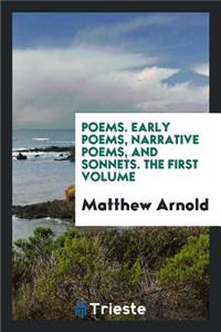 Poems by Matthew Arnold