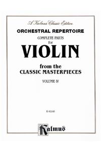 Orchestral Repertoire Complete Parts for Cello from the Classic Masterpieces, Vol 4