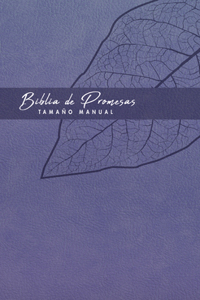 Biblia de Promesa Tamaño Manual / Piel Especial / Lavanda