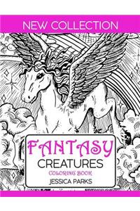 Fantasy Creatures Coloring Book
