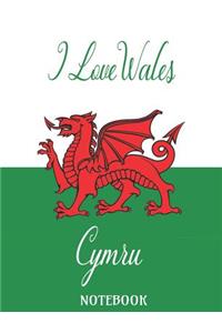 I Love Wales Cymru - Notebook
