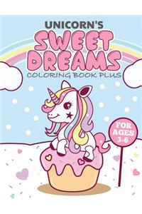 Unicorns Sweet Dreams Coloring Book Plus