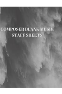 Composer Blank Music Staff Sheets