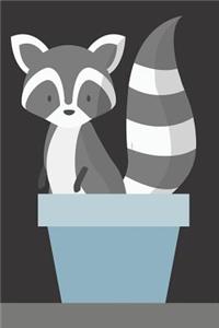 Flower Pot Raccoon Journal