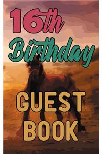 16th Birthday Guest Book