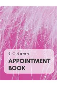 4 Column Appointment Book