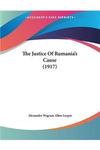 The Justice Of Rumania's Cause (1917)