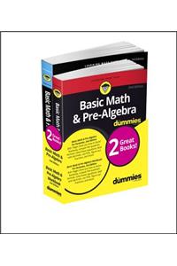 Basic Math & Pre-Algebra for Dummies Book + Workbook Bundle