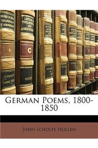 German Poems, 1800-1850