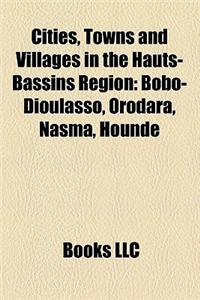 Cities, Towns and Villages in the Hauts-Bassins Region